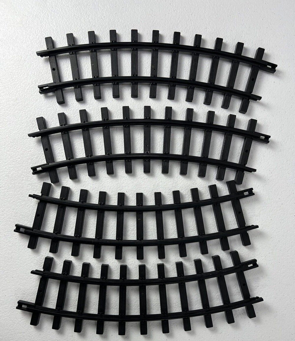 Vintage 1986 New Bright G scale Train Curved Lot - 4 Tracks